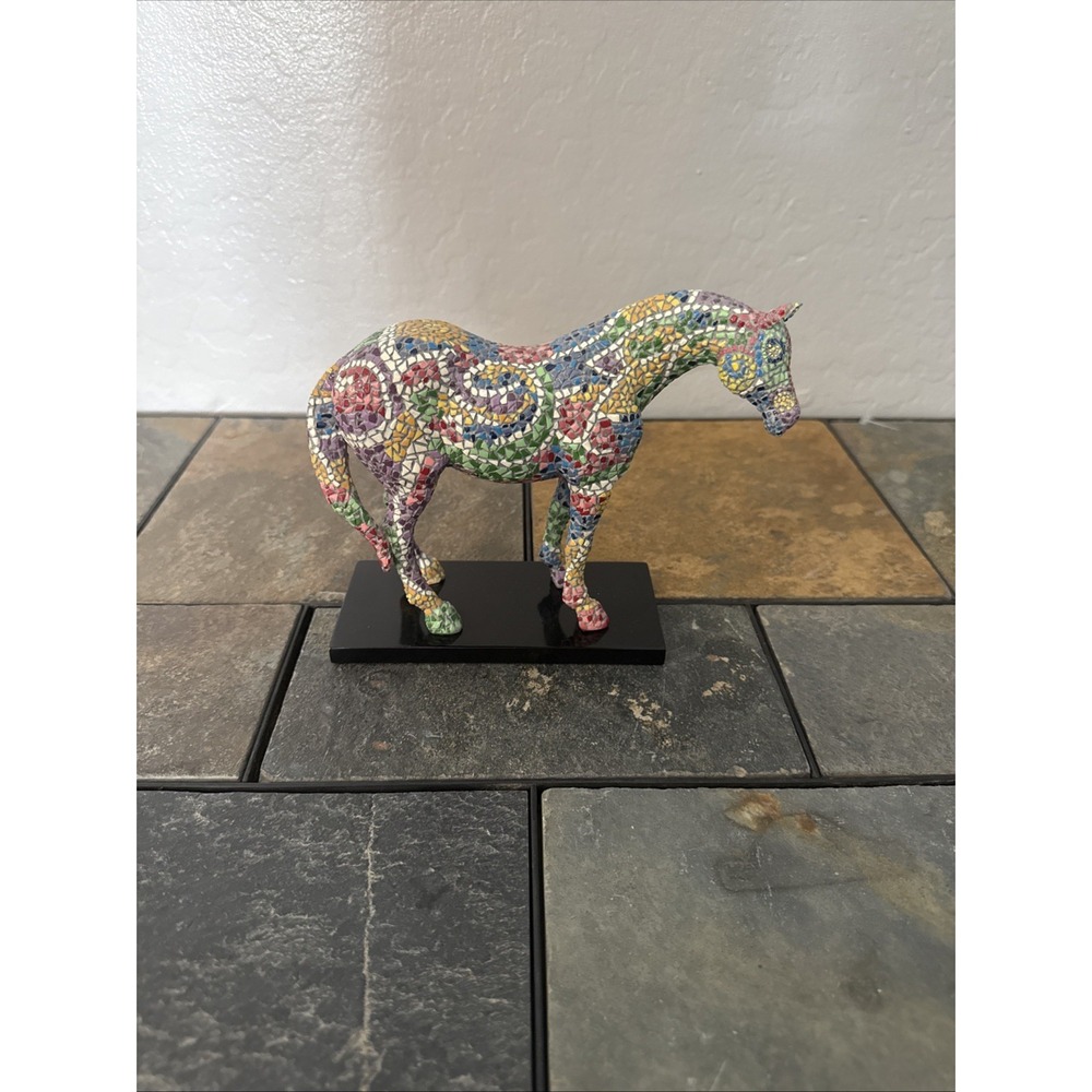 Trail of Painted Ponies Caballo Brilliante 2003 Retired Mosaic Colorful Horse